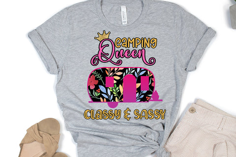 Camping Queen Sublimation Design Sublimation Happy Printables Club 