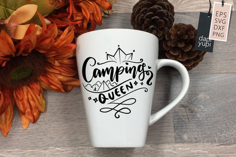 Camping Queen SVG dapiyupi store 