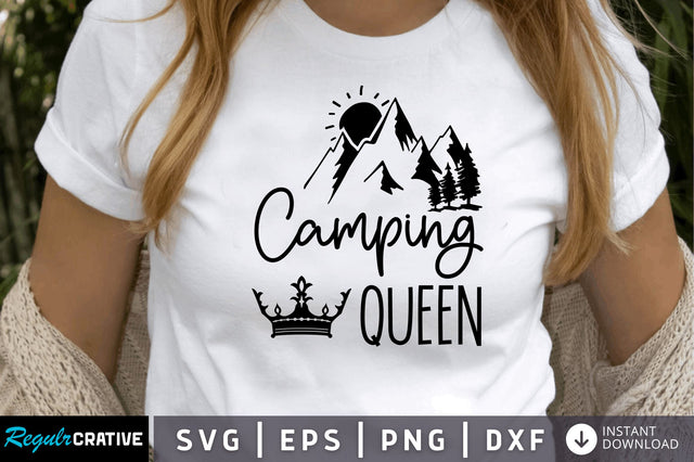 Camping queen SVG SVG Regulrcrative 