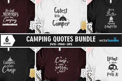 Camping quote bundle svg SVG vectorbundles 