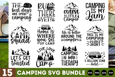 Camping quotes svg bundle SVG Regulrcrative 