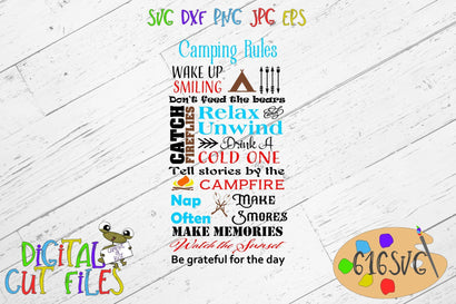 Camping Rules SVG 616SVG 
