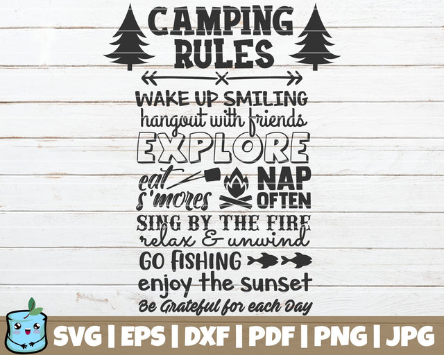 Camping Rules SVG MintyMarshmallows 