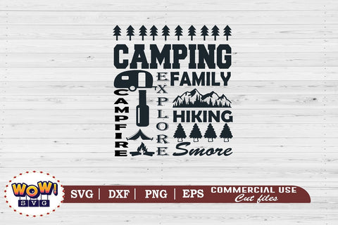 Camping sign board svg,Camping svg, RV svg, Png, Dxf SVG Wowsvgstudio 