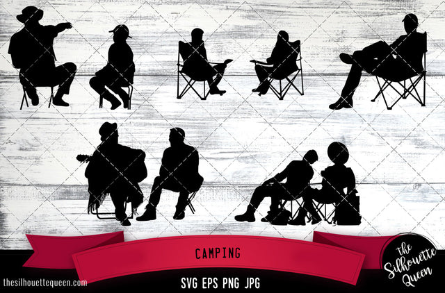 Camping Silhouette Vector SVG SVG Loveleen Kaur 