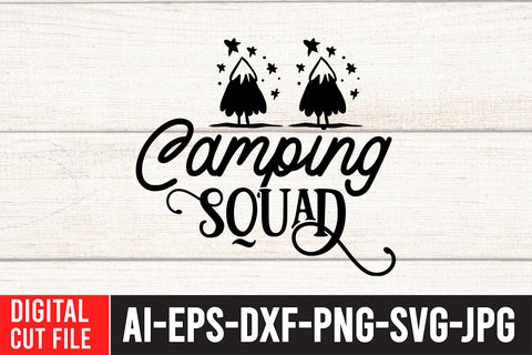 Camping Squad SVG Cut File ,Camping SVG Bundle SVG BlackCatsMedia 