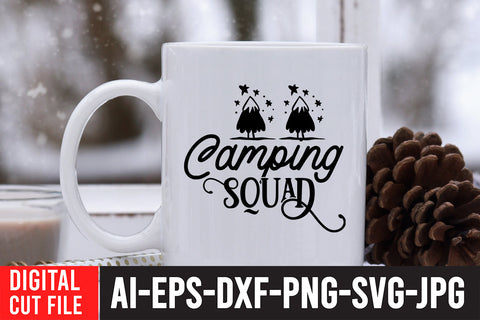 Camping Squad SVG Cut File ,Camping SVG Bundle SVG BlackCatsMedia 
