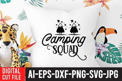 Camping Squad SVG Cut File ,Camping SVG Bundle SVG BlackCatsMedia 