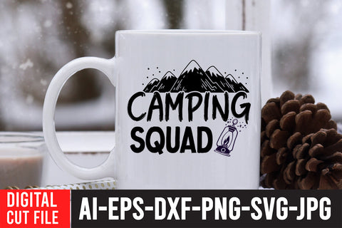 Camping Squad SVG Cut File SVG BlackCatsMedia 