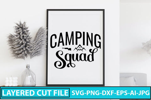 CAMPING SQUAD SVG Cut File SVG Syaman 