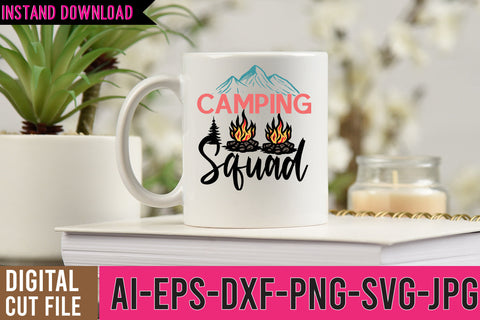 Camping Squad SVG Design , Camping Adventure Design SVG BlackCatsMedia 