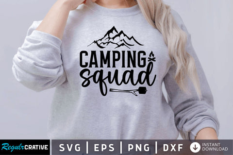 Camping squad SVG SVG Regulrcrative 