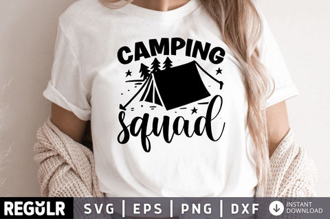 Camping squad SVG SVG Regulrcrative 