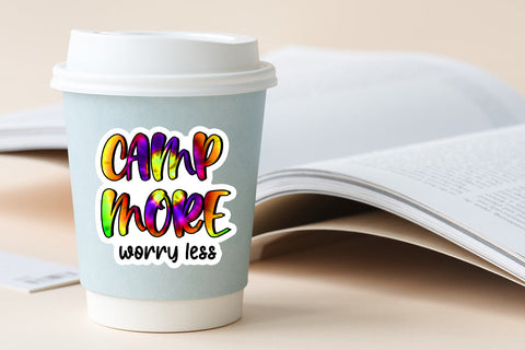 Camping Stickers Bundle I Printable Camping Theme Stickers SVG Happy Printables Club 