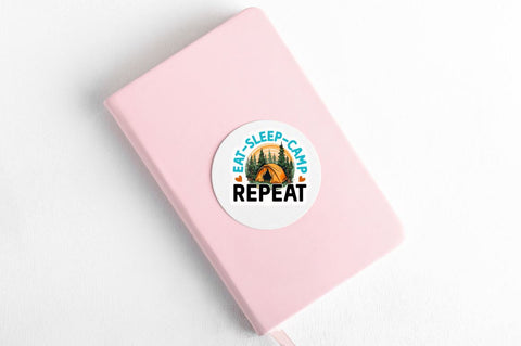 Camping Stickers Bundle Sublimation Regulrcrative 