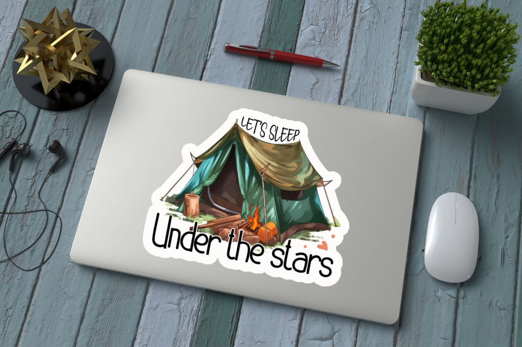 Camping Stickers Bundle - So Fontsy