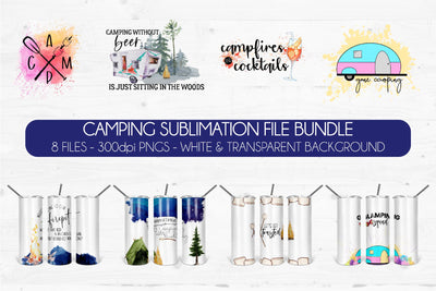 Camping Sublimation Bundle | Lake Sublimation Graphics Sublimation DIYxe Designs 