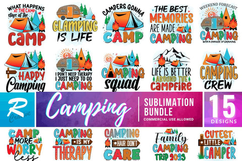 Camping Sublimation Bundle Sublimation Regulrcrative 