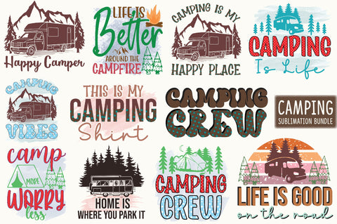 Camping Sublimation Bundle Sublimation SVGista 