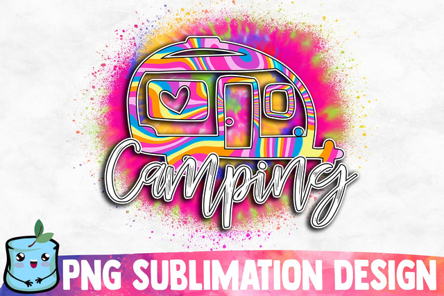 Camping Sublimation Design Sublimation MintyMarshmallows 