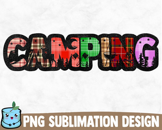 Camping Sublimation Design Sublimation MintyMarshmallows 