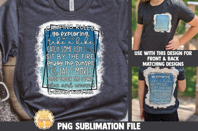 Camping Sublimation PNG | Camping Rules Sublimation Cheese Toast Digitals 