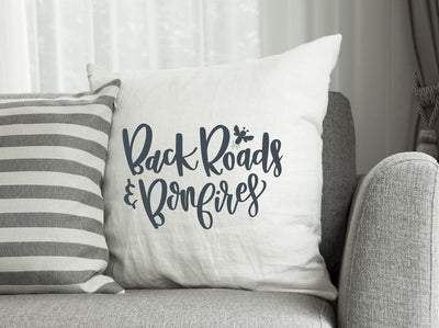 Camping SVG | Back Roads and Bonfires | Country SVG So Fontsy Design Shop 