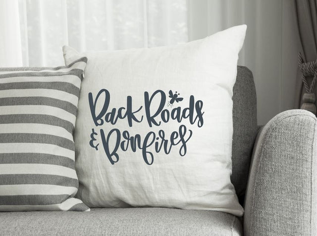 Camping SVG | Back Roads and Bonfires | Country SVG So Fontsy Design Shop 