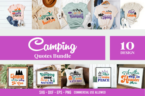 Camping SVG Bundle - 10 Design SVG balya ibnu bi malkan 