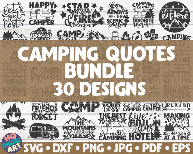 Camping SVG Bundle | 30 designs SVG HQDigitalArt 