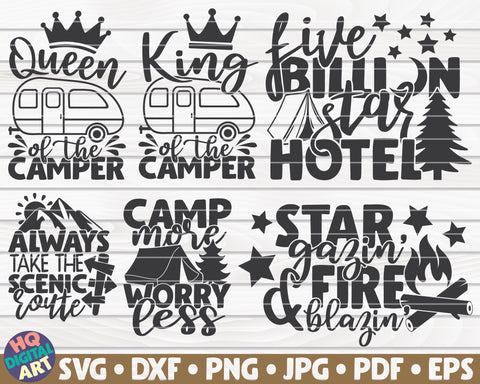 Camping SVG Bundle | 30 designs SVG HQDigitalArt 