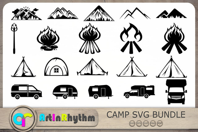 Camping Svg Bundle, Camp Life Svg, Camp Svg, Camper Svg SVG Artinrhythm shop 