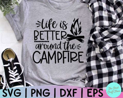 Camping Svg Bundle, Camp Life Svg, Campfire Svg SVG She Shed Craft Store 