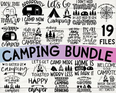 Camping Svg Bundle, Camp Life Svg, Campfire Svg SVG She Shed Craft Store 
