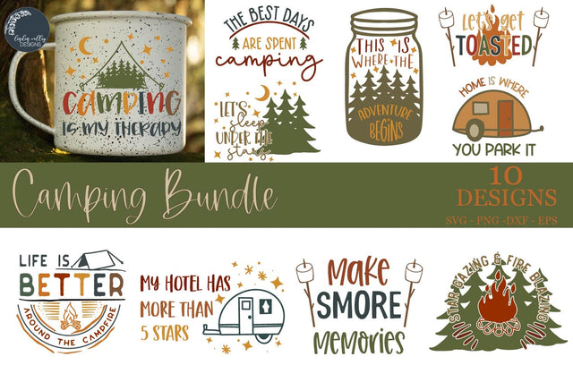 Camping SVG Bundle-Camper SVG Bundle SVG Linden Valley Designs 