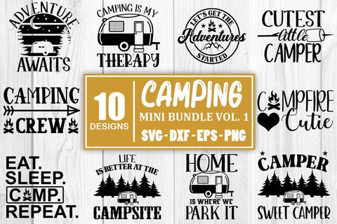 Camping SVG Bundle Camping Bundle Vol 1 SVG Whistlepig Designs 