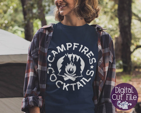 Camping Svg Bundle, Camping Design File SVG Crafty Mama Studios 