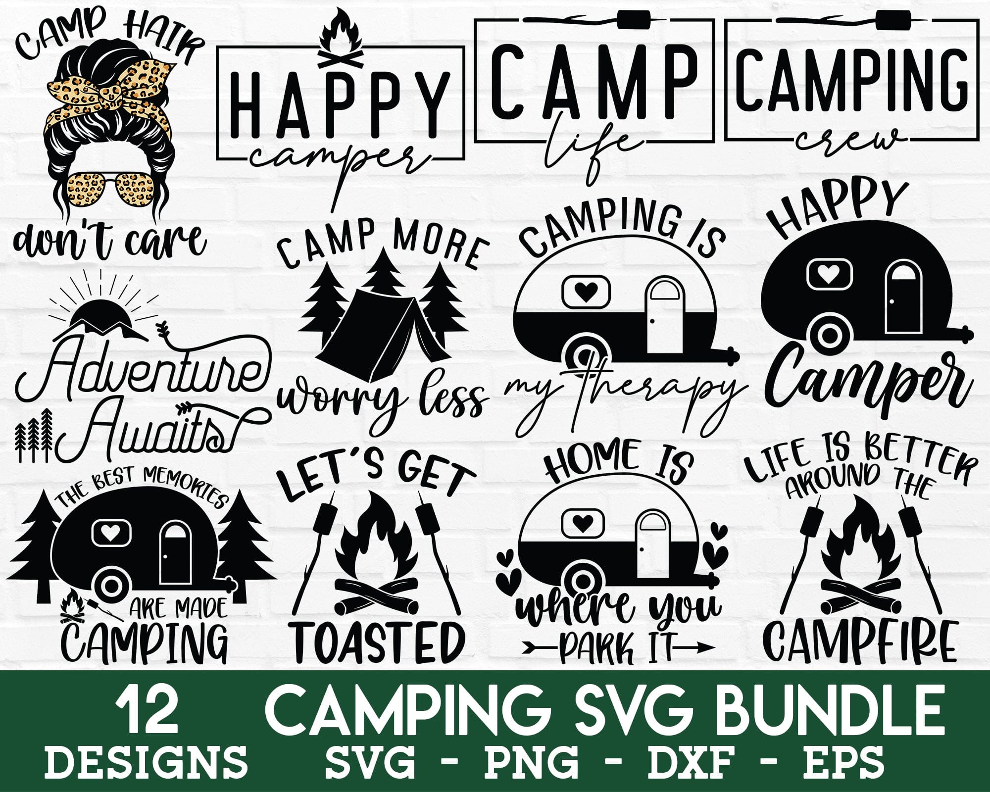 Camping SVG Bundle Camp Life SVG Funny Camping Svg Take a 