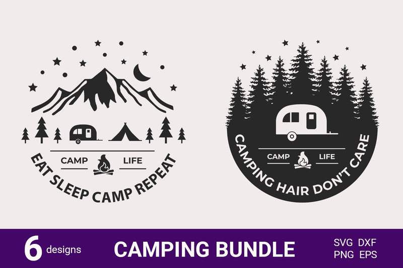 Camping svg bundle, Camping quote, Adventure SVG bundle - So Fontsy