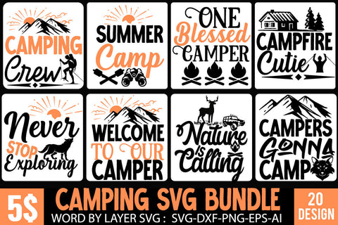 Camping SVG Bundle , Camping SVG Bundle Quotes , Adventure SVG Bundle SVG BlackCatsMedia 