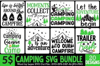 Camping SVG Bundle , Camping SVG Bundle Quotes , Adventure SVG Bundle,Camping T-Shirt Design bUndle ,SVG Bundle SVG Camping Svg Camping Sign Svg Wood Round Door Sign Svg Farmhouse Svg Farmhouse Sign Svg Camping Sign Svg Camping Svg Sublimation BlackCatsMedia 