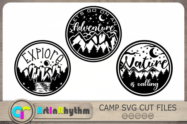 Camping Svg Bundle, Camping Svg, Nature Svg, Adventure Svg SVG Artinrhythm shop 