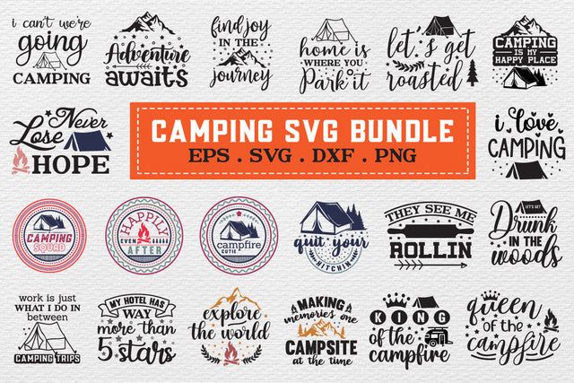 Camping Svg Bundle, Camping Svg quotes SVG md faruk hossain 