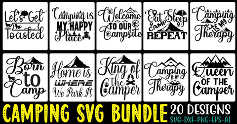 Camping SVG Bundle SVG Cut File SVG Studio Innate 
