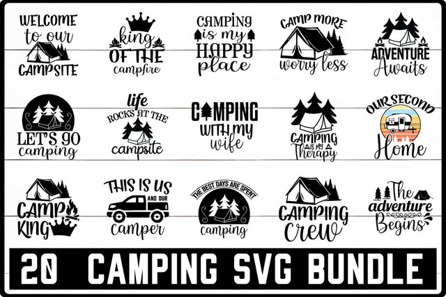 Camping SVG Bundle SVG md faruk hossain 