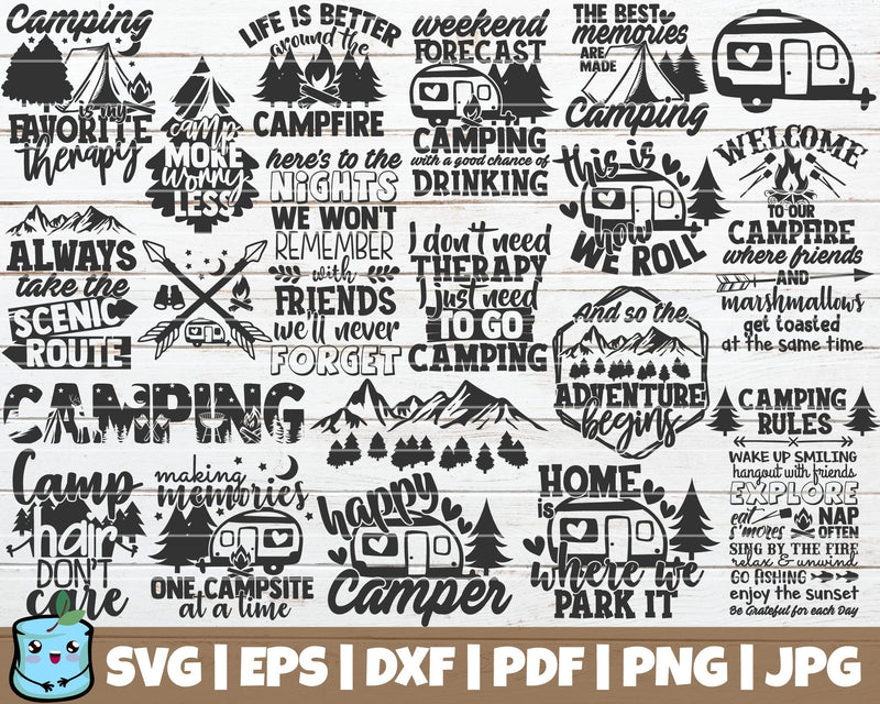 Camping SVG Bundle SVG MintyMarshmallows 