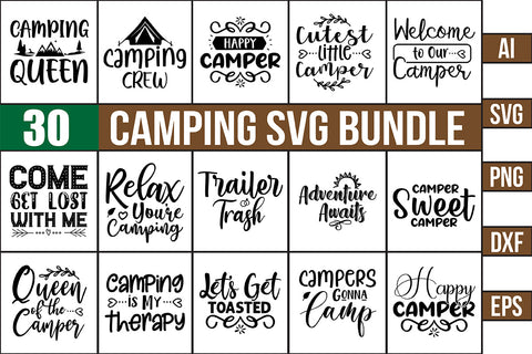 Camping SVG Bundle SVG nirmal108roy 