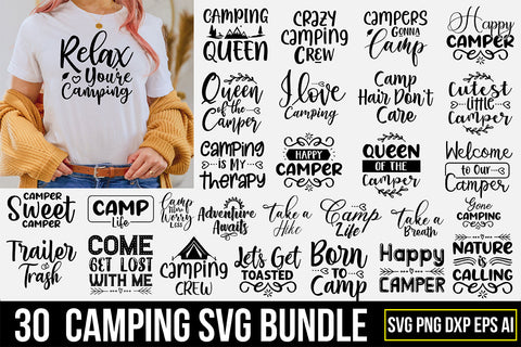 Camping SVG Bundle SVG nirmal108roy 