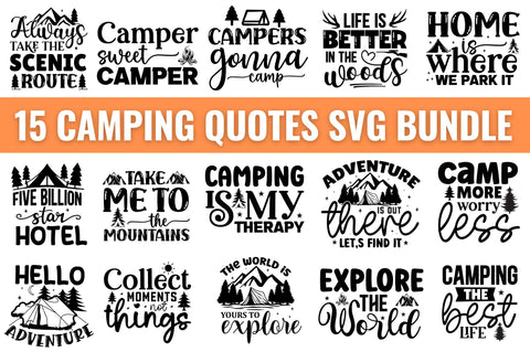 Camping SVG Bundle SVG Regulrcrative 