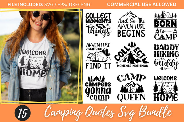 Camping SVG Bundle SVG Regulrcrative 